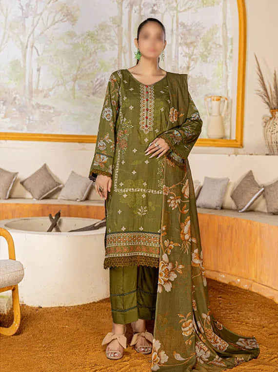 Hazel by Fantak Embroidered Staple Slub Collection 2025 (D-06)