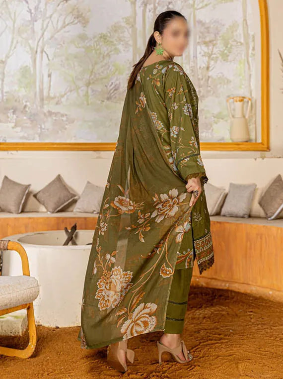 Hazel by Fantak Embroidered Staple Slub Collection 2025 (D-06)