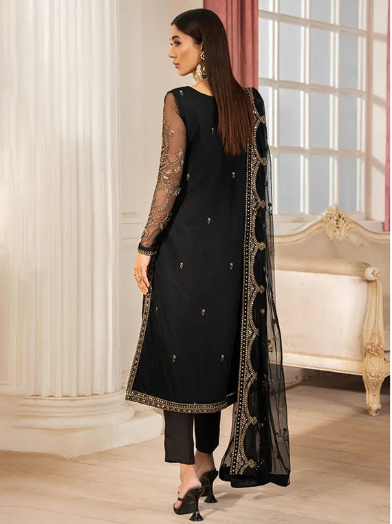 Heer Embroidered Net Collection 2025 by Zarif (ZHF-02)