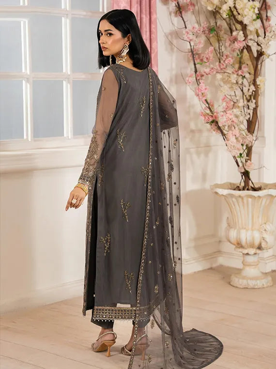 Heer Embroidered Net Collection 2025 by Zarif (ZHF-04)