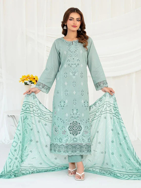 Heleia by Tawakkal Fabrics EMB Lawn Collection 2026 (D-3021)