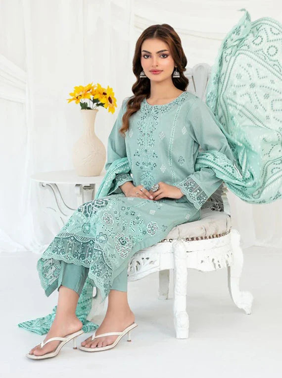 Heleia by Tawakkal Fabrics EMB Lawn Collection 2026 (D-3021)