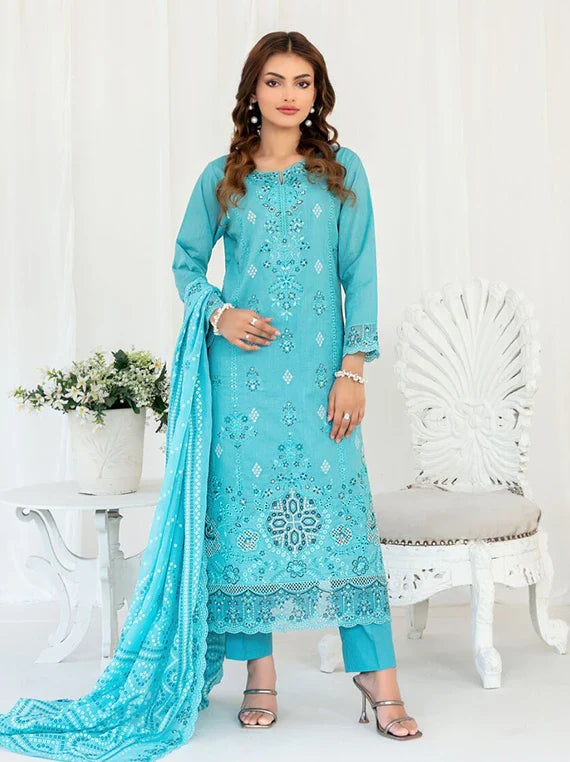 Heleia by Tawakkal Fabrics EMB Lawn Collection 2026 (D-3022)