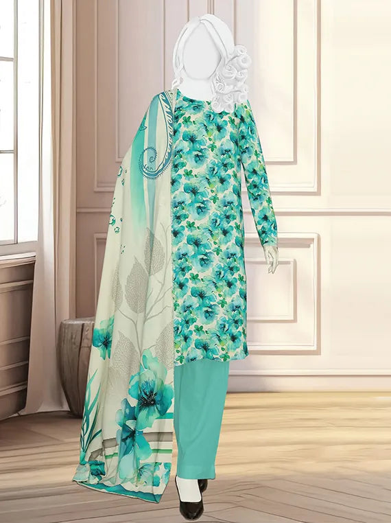 Hooria Printed Bana Dorra Collection 2025 by ABC (D-07)