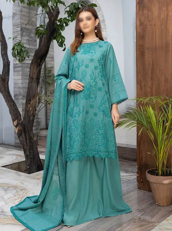 Husn E Jahan Embroidered Karandi Collection 2025 by Fantak (D-03)
