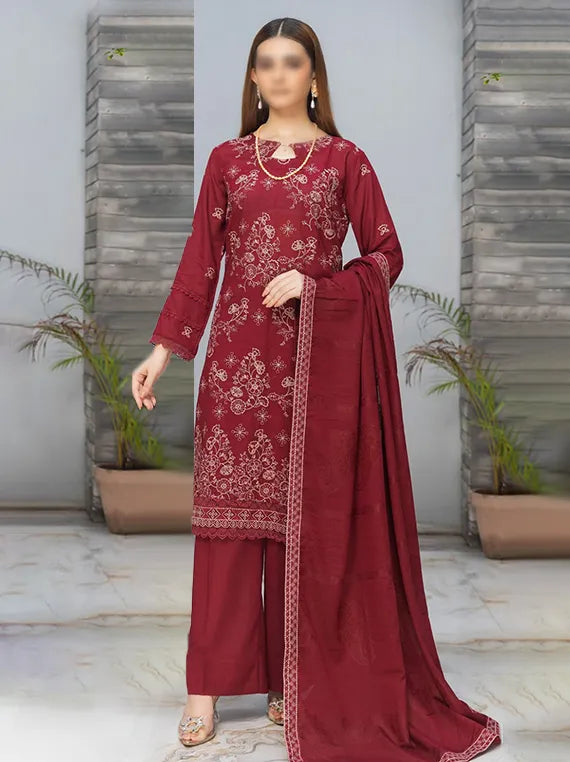 Husn E Jahan Embroidered Karandi Collection 2025 by Fantak (D-04)