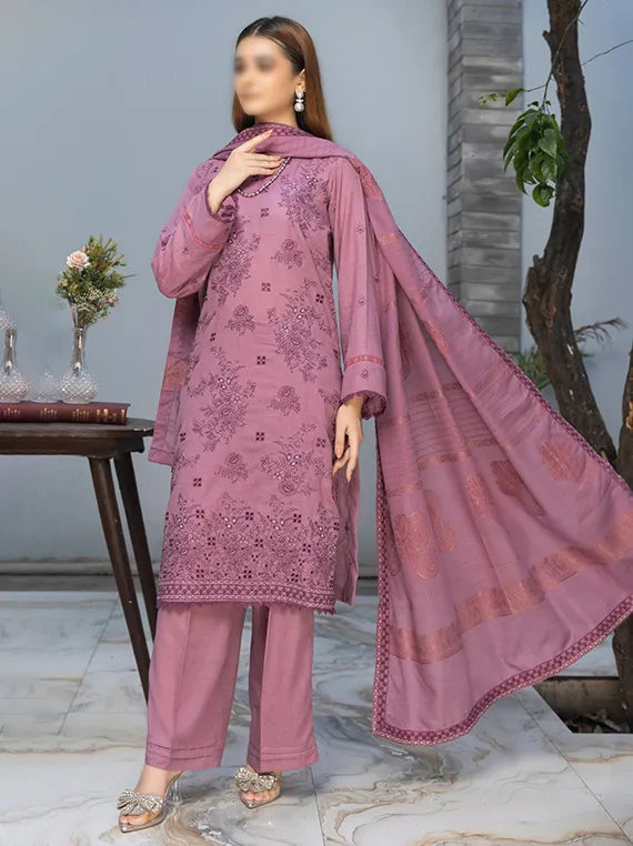 Husn E Jahan Embroidered Karandi Collection 2025 by Fantak (D-06)