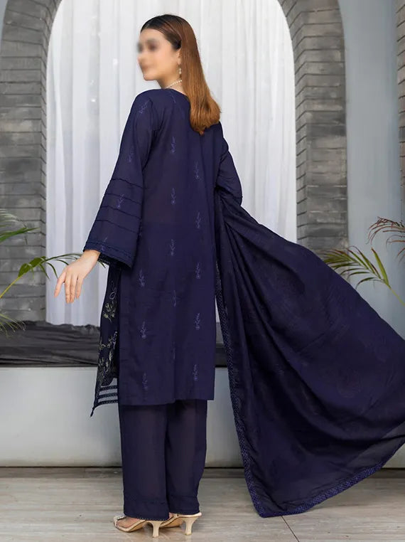 Husn E Jahan Embroidered Karandi Collection 2025 by Fantak (D-07)