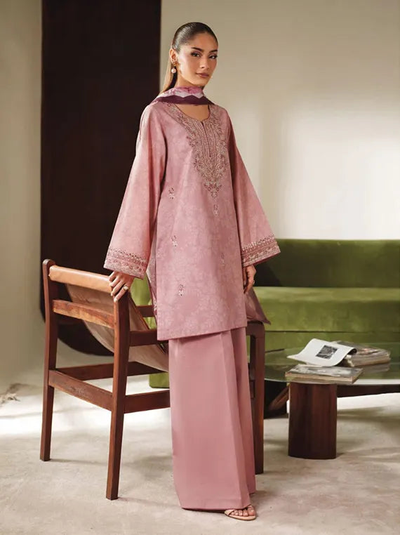 ILARA Embroidered Cambric Collection 2025 By Seran (ELANORA-D09)