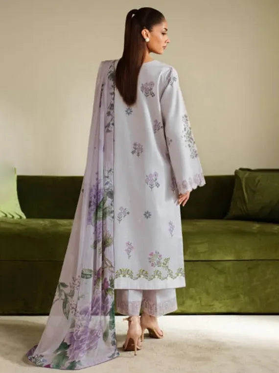 ILARA Embroidered Cambric Collection 2025 By Seran (LAVARA-D03)