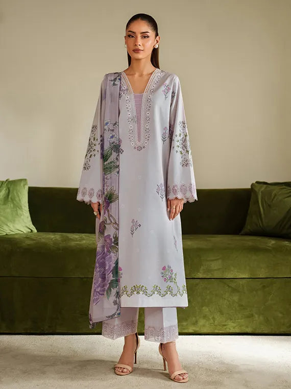 ILARA Embroidered Cambric Collection 2025 By Seran (LAVARA-D03)