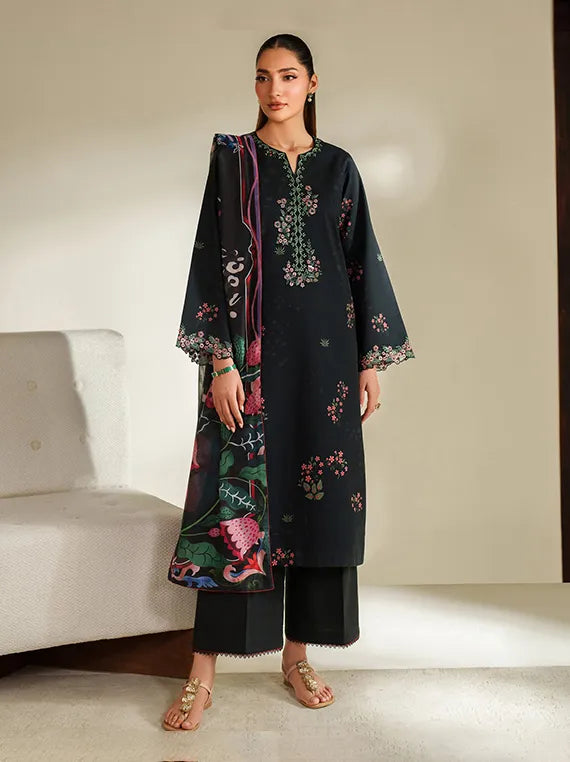 ILARA Embroidered Cambric Collection 2025 By Seran (NOIREA-D05)