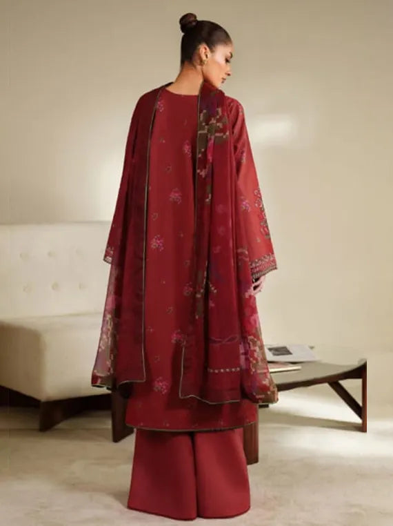 ILARA Embroidered Cambric Collection 2025 By Seran (SORREL-D02)