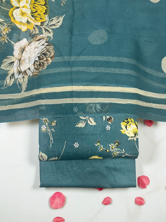 Icy Bloom Printed Embroidery Khaddar Edit25 (LL01-01)