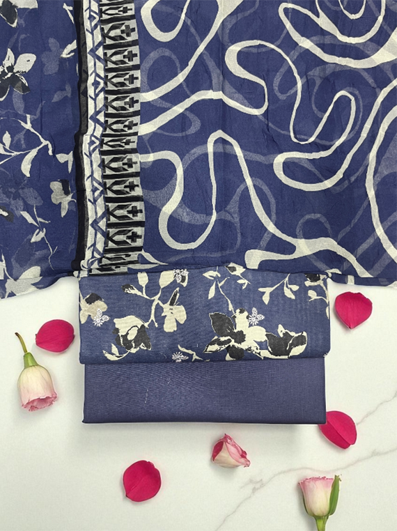 Icy Bloom Printed Embroidery Khaddar Edit25 (LL01-03)