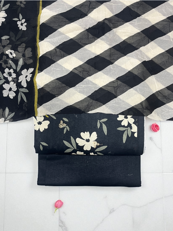 Icy Bloom Printed Embroidery Khaddar Edit25 (LL01-09)