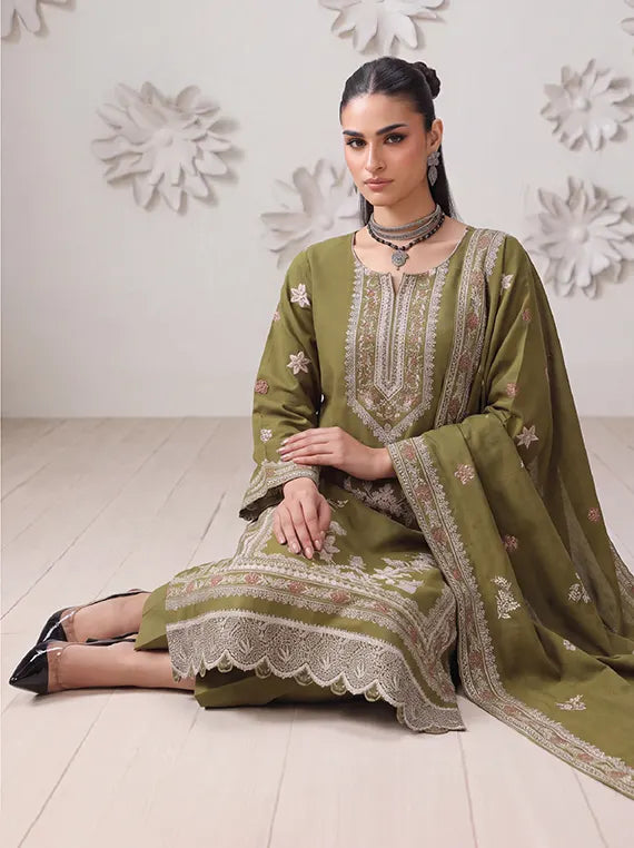 Imane by Fantak Unstitched Embroidered Dhanak Collection'26 V-557 (D-02)