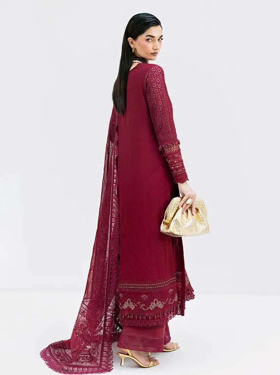 Imrozia Luxe Serene Festive Collection 2025 (S-1089 SCARLET)