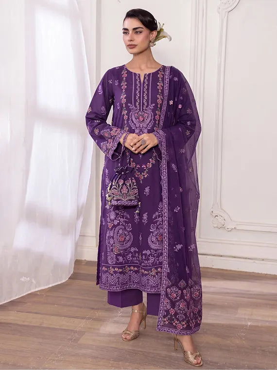 Inaya by Fantak Unstitched Dhanak Karandi Collection'26 V-550 (D-02)