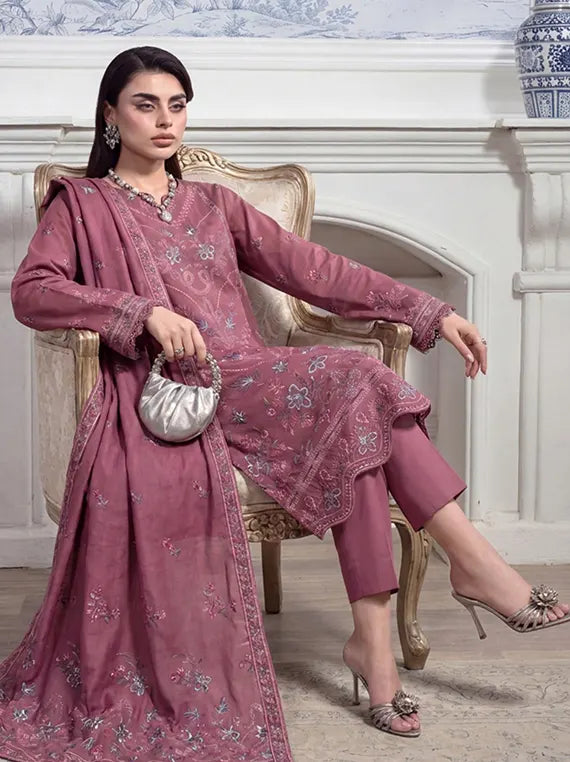 Inaya by Fantak Unstitched Dhanak Karandi Collection'26 V-550 (D-05)