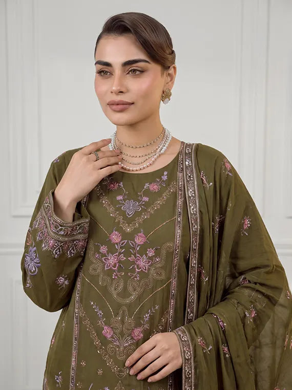 Inaya by Fantak Unstitched Dhanak Karandi Collection'26 V-550 (D-06)