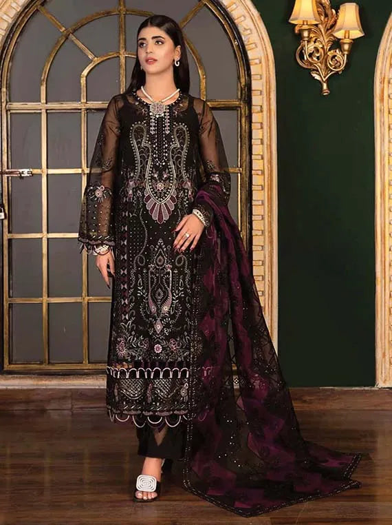 JJ Embellish Luxury Chiffon Collection 2024 Vol-04 (D-038)