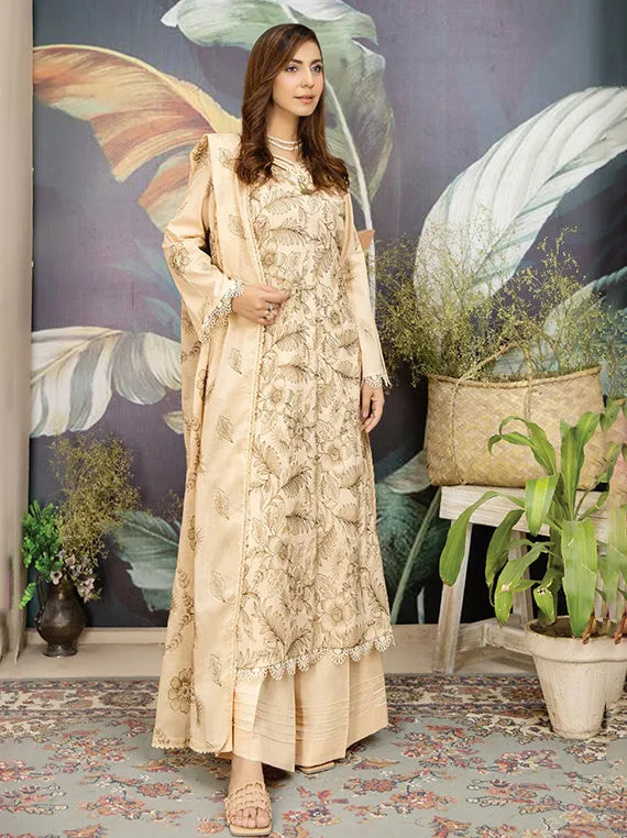 Jan E Adda Embroidery Lawn Collection 2024 By Raeesa (NF-1197)