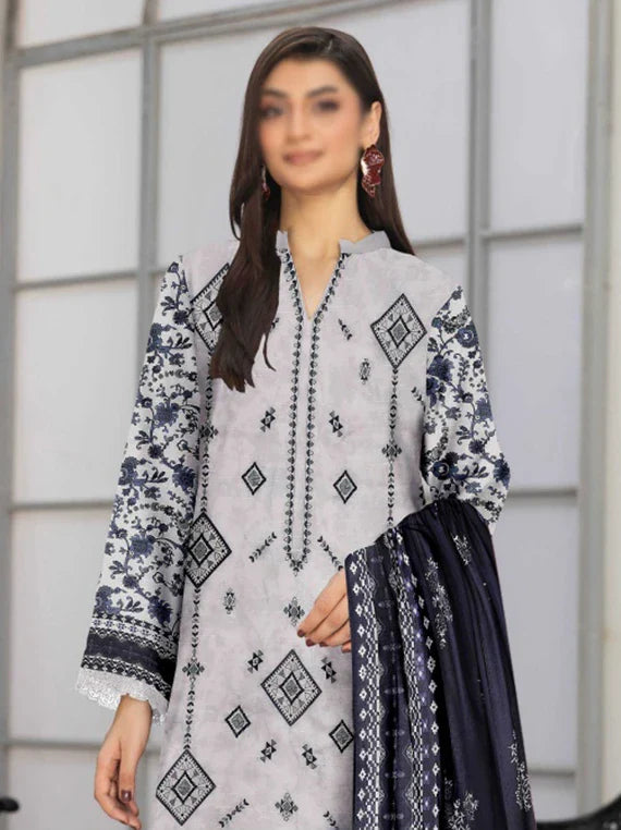 Jasmine By Fantak Printed Lawn Collection 2026 VOL-01 (D-04)