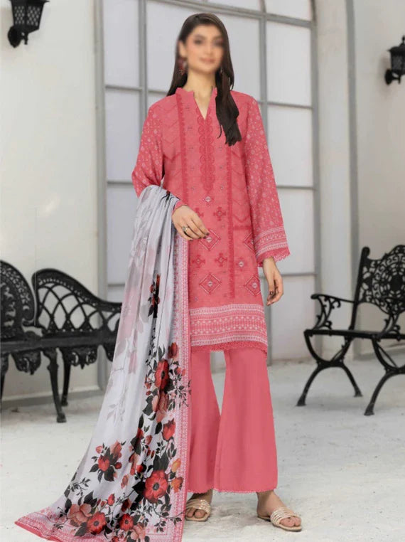 Jasmine By Fantak Printed Lawn Collection 2026 VOL-01 (D-07)