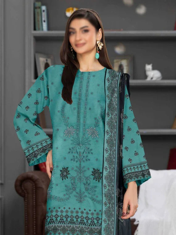 Jasmine By Fantak Printed Lawn Collection 2026 VOL-01 (D-09)