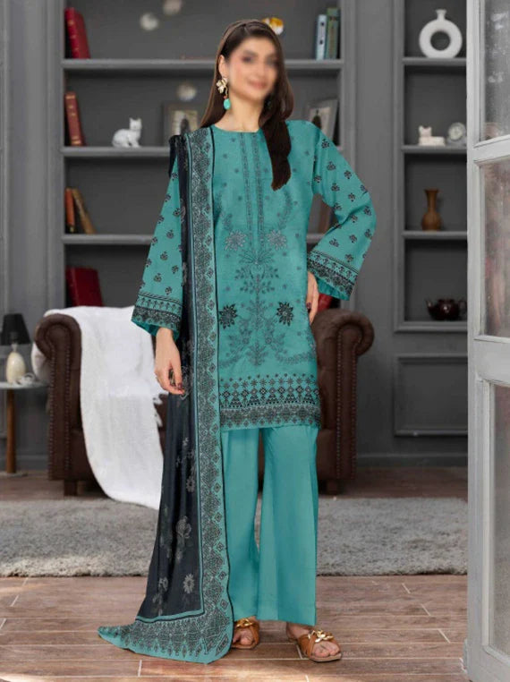 Jasmine By Fantak Printed Lawn Collection 2026 VOL-01 (D-09)