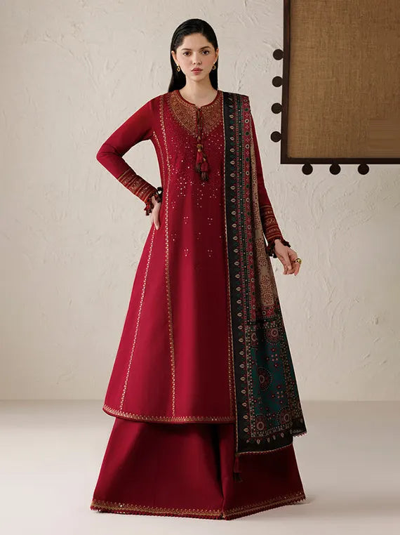 Jazmin Embroidered Khaddar Unstitched Winter'26 Drop-II (UW-0252)