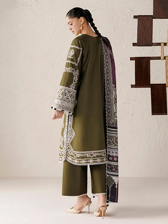 Jazmin Embroidered Khaddar Unstitched Winter'26 Drop-II (UW-0271)