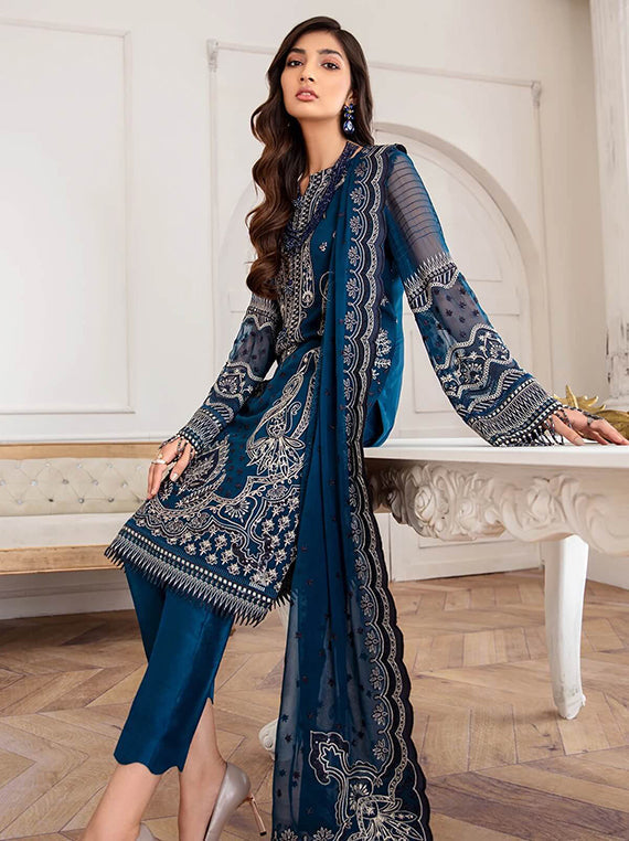 Jazmin Embroidered Fancy Collection 2024 (08-Kaavish)