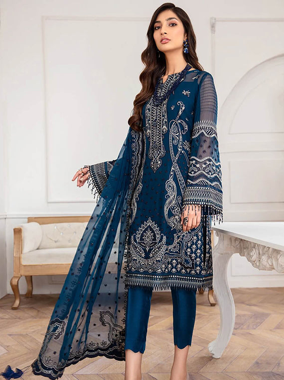 Jazmin Embroidered Fancy Collection 2024 (08-Kaavish)