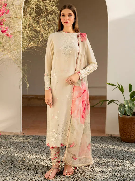 Jazmin Embroidered Lawn Collection 2025 Drop III (USE-9050)