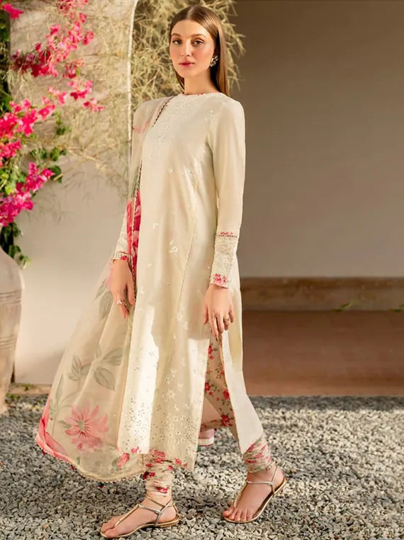 Jazmin Embroidered Lawn Collection 2025 Drop III (USE-9050)