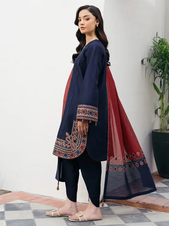 Jazmin Embroidered Lawn Collection 2025 Drop III (USE-9179)