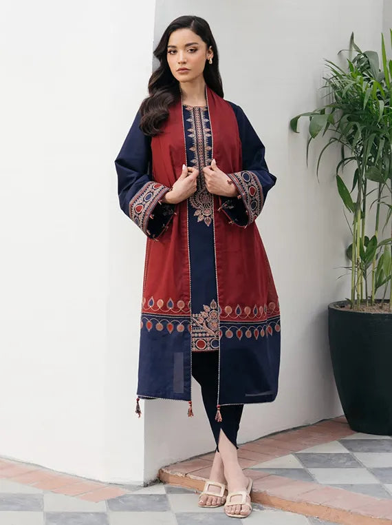 Jazmin Embroidered Lawn Collection 2025 Drop III (USE-9179)
