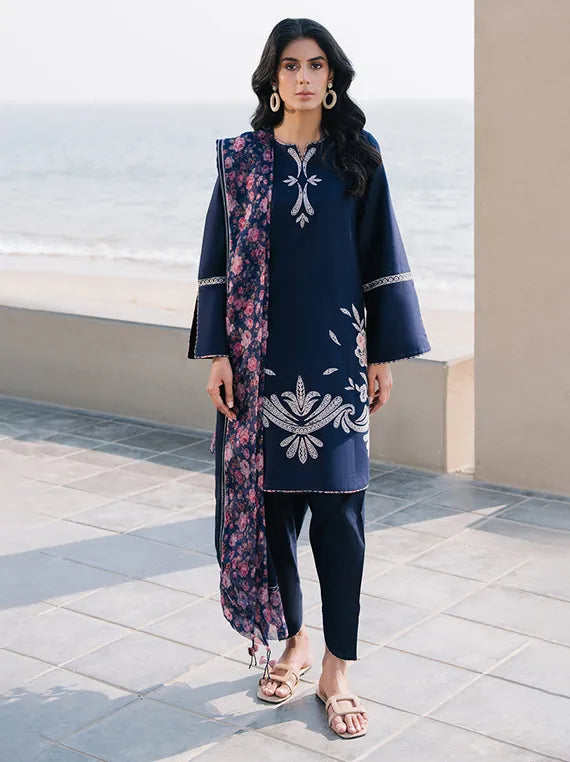 Jazmin Embroidered Summer Lawn Collection 2025 (USE-9145)