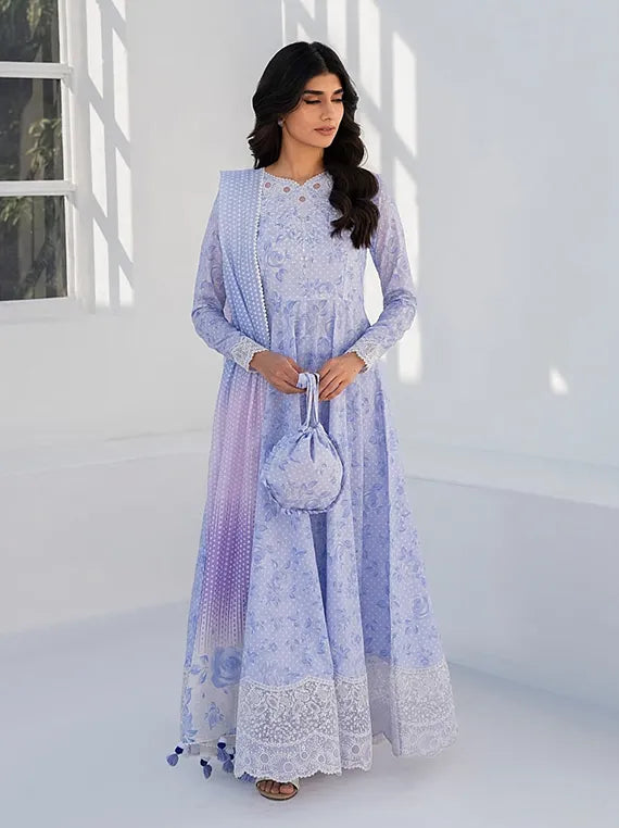 Jazmin Luxury Embroidered Lawn Collection 2025 (USE-9016)