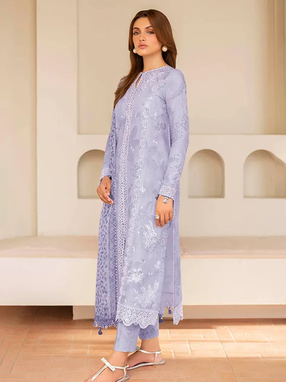 Jazmin Luxury Embroidered Lawn Collection 2025 (USE-9049)