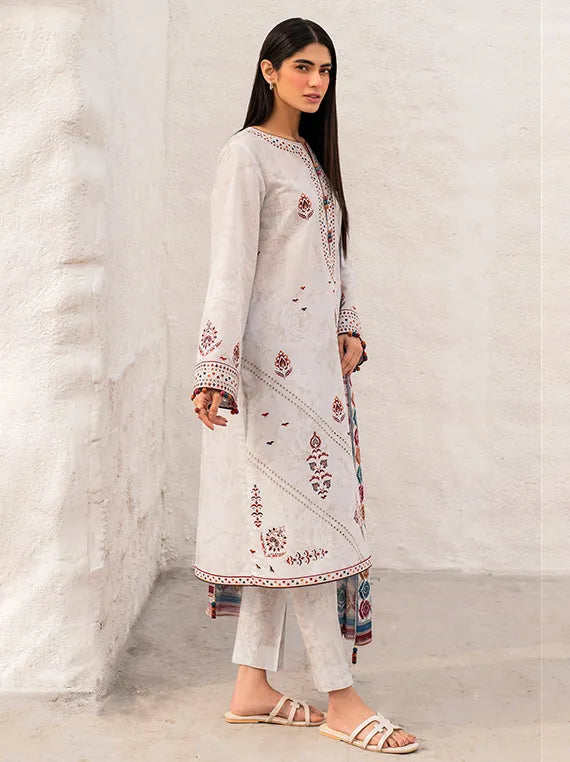 Jazmin Luxury Embroidered Lawn Collection 2025 (USE-9126)