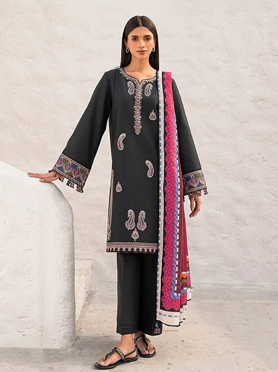 Jazmin Luxury Embroidered Lawn Collection 2025 (USE-9127)