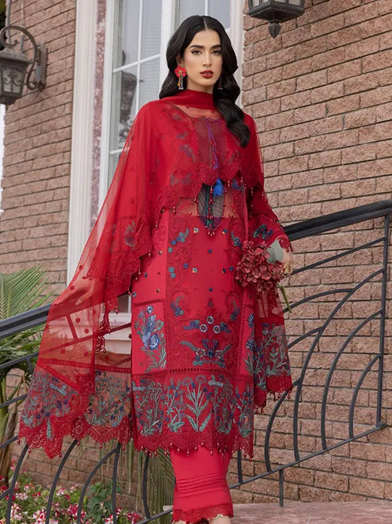 Jazmine Luxury Lawn Collection 2025 By Raeesa (03-Spanish Princess)