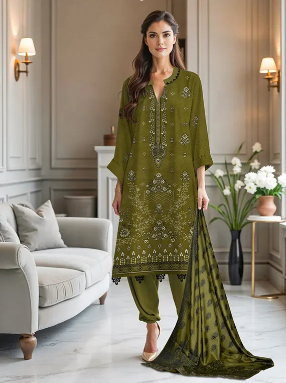 Jugni EMB Bana Dora Dhanak Collection 2025 By Hooriya Arts (D-07)