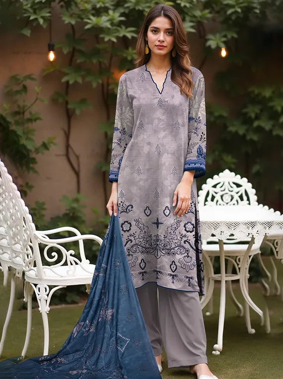 Jugni Embroidered Bana Doriya Viscose Collection 2025 by HA (D-04)