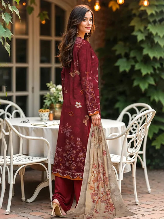 Jugni Embroidered Bana Doriya Viscose Collection 2025 by HA (D-10)