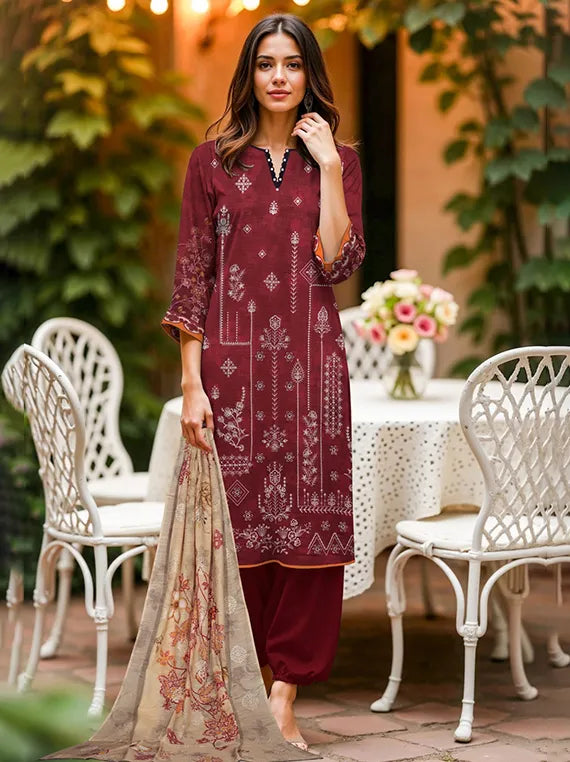 Jugni Embroidered Bana Doriya Viscose Collection 2025 by HA