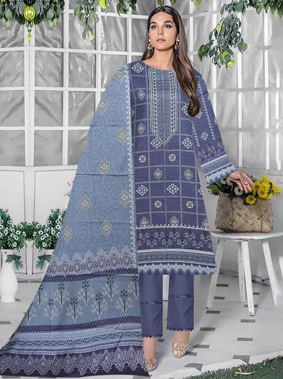Jugni Printed Lawn Collection 2025 By Lasani (D-07)